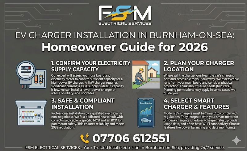 EV Charger Installation Home Guide Burnham-on-Sea, North Somerset
