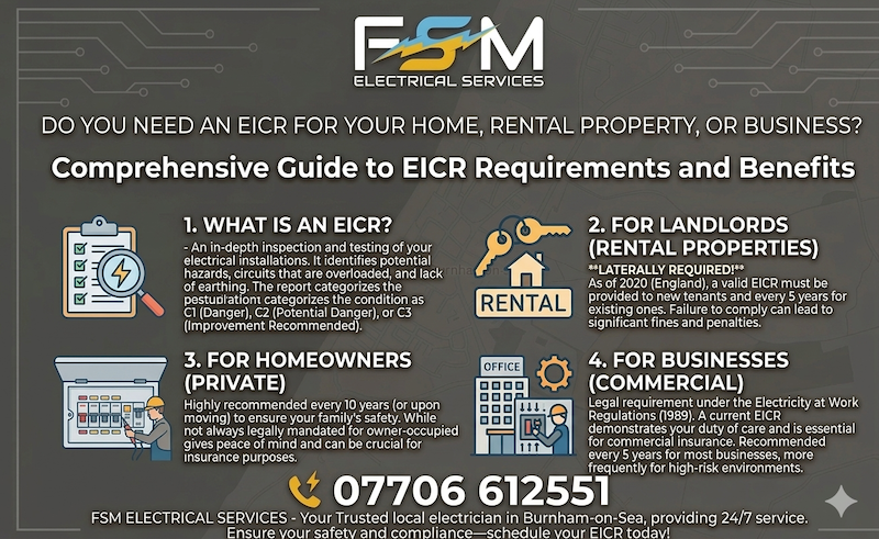 eicr electrician burnham-on-sea north somerset